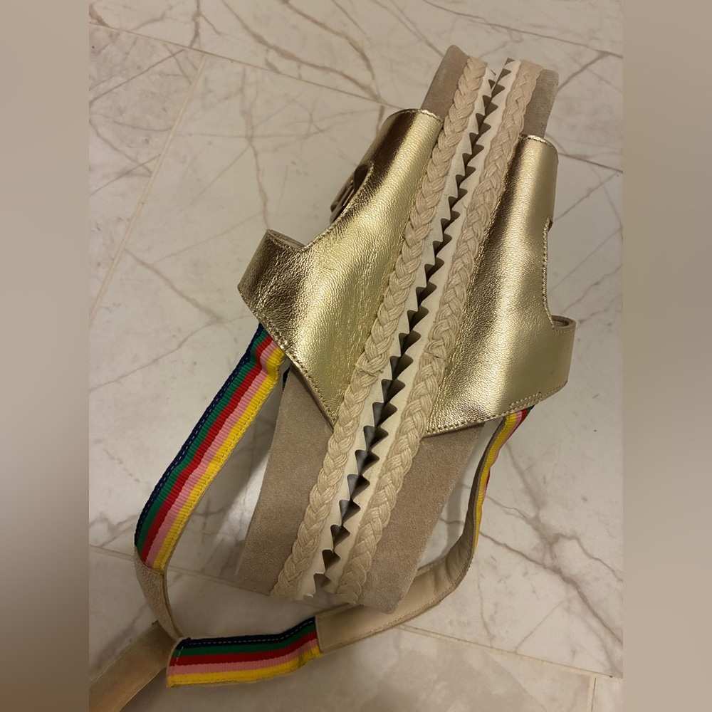 Boden Gold Rainbow Sandals - Picture 5 of 10